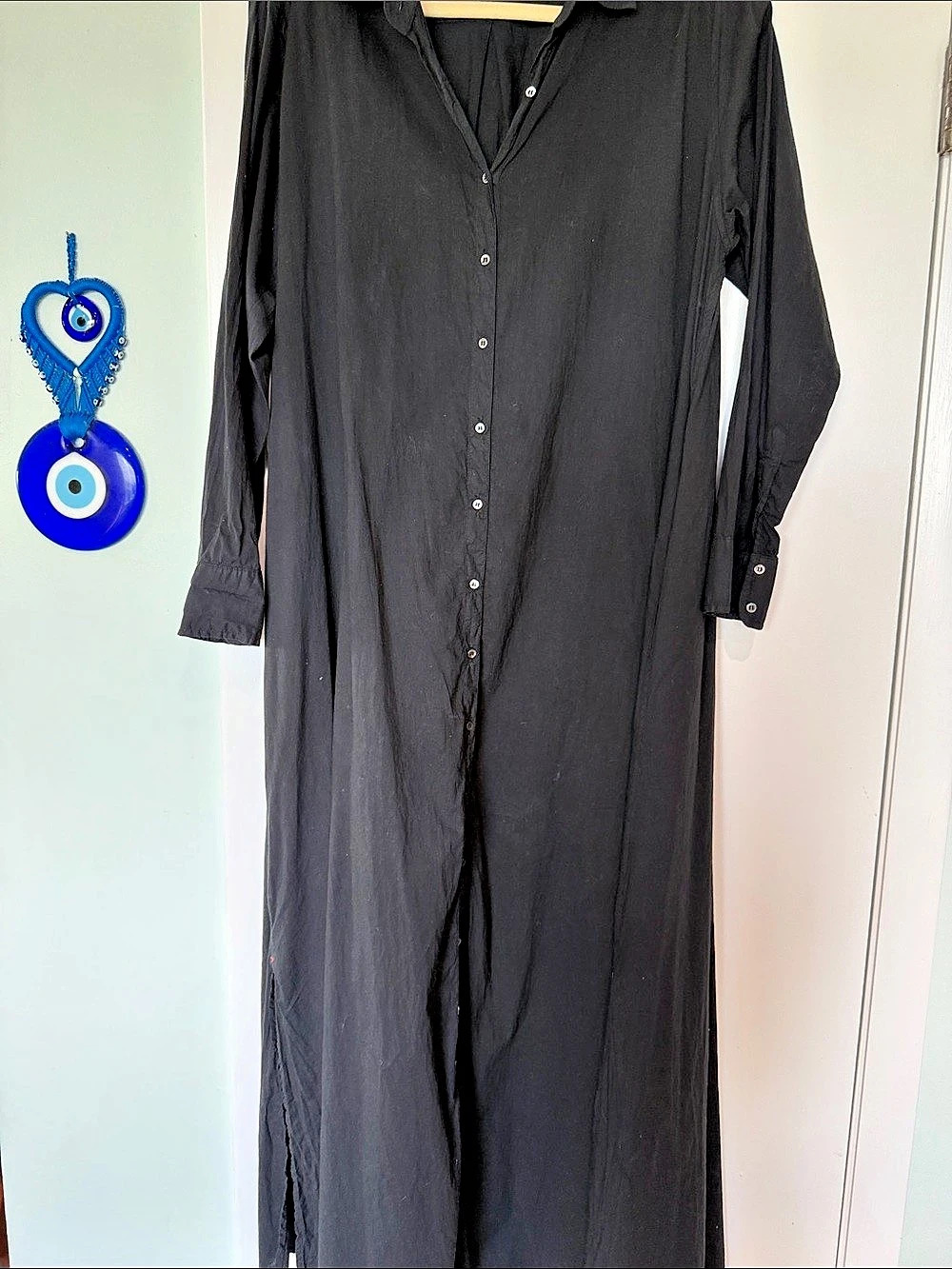 Xirena Boden Dress Black Button-Front Maxi Dress